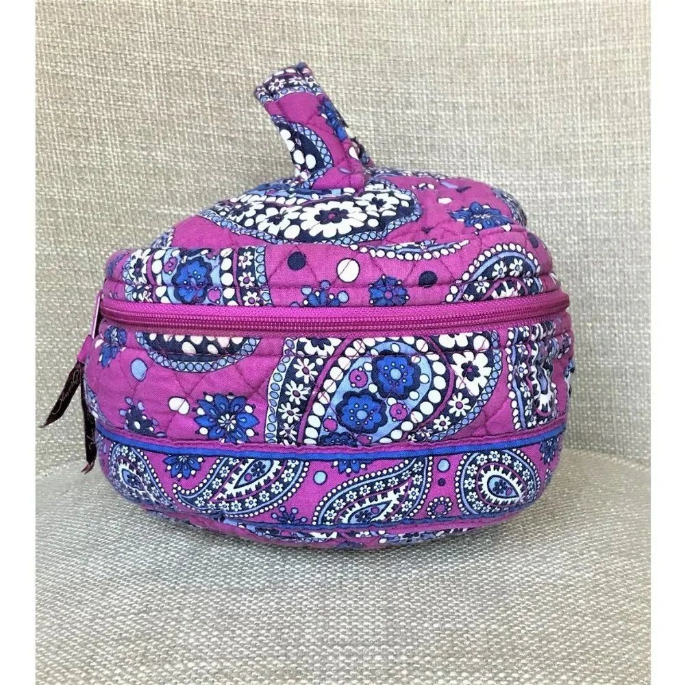 Vera Bradley Boysenberry Travel Cosmetic / Makeup Case